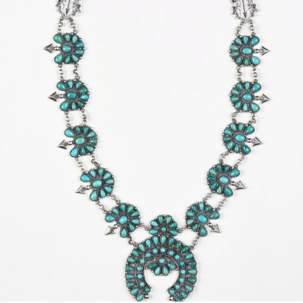 Spell Vintage Squash Blossom Necklace - OS - In Box